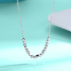 Yuan Shengfu's new PT950 exquisite shiny small sugar cube platinum necklace, fashionable platinum chain clavicle chain, 5.68 grams, adjustable length 41-43cm