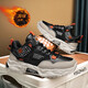 
Mountain Flower Creek [optional with velvet] Men's shoes for autumn and winter new cotton shoes for sports and casual running thick soles and versatile dad's trendy shoes for black orange plus velvet [regular version]-2601m 39