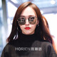 HORIEN (HORIEN) sunglasses for women sun protection myopia sunglasses large face to make driving driving mirror N6621 N16P mercury film (same as Tang Yan)