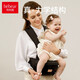 Hug Bear Baby Carrier Waist Stool Baby Walking Baby Holding Artifact Front Holding Multifunctional Newborn Baby Carrier Belt for All Seasons V26-1 Fog Gray-Upgraded Model