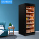 Meijing (raching) C330A solid wood constant temperature and humidity cigar cabinet, precise temperature control and humidity control humidifier, real air-cooled, frost-free household cigar cabinet, starry sky black (Spanish cedar wood shelf)