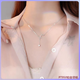 Fat Donglai same style new platinum pendant pt950 necklace women's light luxury niche platinum clavicle chain 2023 gift Big Dipper platinum necklace/rose gold
