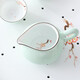 Only ancient Chaoshan Kung Fu tea set, household small set, celadon tea tray, teapot, covered bowl, teacup, ceramic tea boat, office tea sea, teapot, ceramic tea tray, 10-piece set (ordinary packaging)