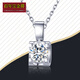 Centennial Baojinxiang platinum necklace for women pt950 platinum diamond pendant moissanite clavicle chain birthday Valentine's Day gift for girlfriend (about 5.4-5.6 grams) bull head pendant + platinum necklace