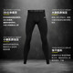 Li-Ning tights men's sports quick-drying long-sleeved fitness clothes compression running basket badminton high-elastic training bottoming top (pure black two-piece set) long sleeves + tight pants XL
