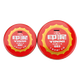 文熙阁 工字圆形印台铁盒印泥盒速干快干印油盒财务会计按手印指纹油性印油红色 683红色 朱砂泥巴状印泥 大号