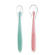 ABCMIC NOUVEAU-NÉBOBÉ SILICONE SOFT SOFT SOFT BABY FORMATION ALIMENTATION ALIMENTATIQUE POUR LE RICE PASTE LES petits articles Table Volisille rose + cuillère à soupe bleue (boîte de stockage de livraison)