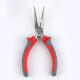 Delixi Electric multifunctional electrician needle nose pliers household needle nose pliers pointed clamping pliers 6 inches 160mm