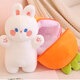 WELTSTON Plush toy rag doll pillow comfort doll children's birthday gift girl gift Little white rabbit doll