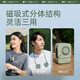 beneunder卡片风扇迷你挂脖风扇轻巧降温夏天户外多功能充电小型EC723 浅松绿