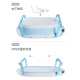 BABYALAN baby folding bathtub baby bathtub foldable bathtub sitting and lying large newborn newborn children's supplies thermometer + bathtub + suspension pad - blue