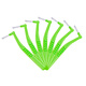 El cepillo interdental clásico en forma de L en forma de Liaolu Mama 0.7 ~ 1.2 Interdental Brush Novice SSS El número de SSS es conveniente para transportar 111 Dragon Protection 1.0mm/SS 10 piezas
