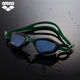 Arena anti-fog pioneer imported high-definition waterproof swimming goggles unisex non-fog swimming goggles professional training blue/green-coated model (870ME-NVBK)