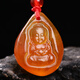 Natural amber beeswax chicken fat red gold amber raw stone single seed baby Buddha boy Buddha prince Buddha protection and safety pendant pendant same style shipped randomly