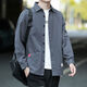 
NanYUQIU (NANYUQIU) plus velvet spring and autumn style men's long-sleeved shirt casual loose version without ironing Hong Kong style business shirt men's jacket long-sleeved 9922 models (dark gray) L 120Jin[Jin equals 0.5 kg]-135Jin[Jin equals 0.5 kg]