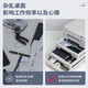 雨阳洋 EWINVOS4层/5层带锁手拉办公桌书桌桌面收纳盒收纳文件柜抽屉式 带 9794 四层带锁文件柜-黑色