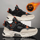 
Mountain Flower Creek [optional with velvet] Men's shoes for autumn and winter new cotton shoes for sports and casual running thick soles and versatile dad's trendy shoes for black orange plus velvet [regular version]-2601m 39