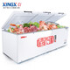 Xingxing (XINGX) морозильник Коммерческий морозильный морозильный морозильник с морозильной категорией с морозильной камерой с односторонней температурой горизонтальный морозильный морозильник с морепродуктами замороженное мясное шкаф фруктовый холодильник 518 г [-40 градусов быстро морозильник может быть установлен 673 дюйма [джин равен 0,5 кг]]]]