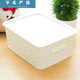 Plastic storage basket sundry basket storage basket desktop storage basket rectangular kindergarten toy storage box without cover large green 35.5*30*21.9cm