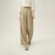 
Fan Silanen's high-waisted lazy casual floor pants 2024 summer clothing new product thin wide-leg pants 24FS12213 Khaki M