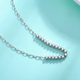 Yuan Shengfu's new PT950 exquisite shiny small sugar cube platinum necklace, fashionable platinum chain clavicle chain, 5.68 grams, adjustable length 41-43cm