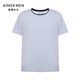 
Mr. Aimu 23SS 30th Anniversary - Seaweed Sleeping Clothes Men's Round Neck Pull-up Short Sleeve NS41J671 Light Blue 9VA L (170)