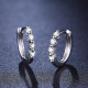 Happy Diamond White 18K Gold Diamond Earrings Women's Earrings Birthday Gift for Girlfriend