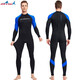 DIVE&SAIL swimsuit men's quick-drying one-piece sun protection long-sleeved long pants jellyfish suit snorkeling surfing suit wetsuit black 3XL (185-205Jin Jin equals 0.5 kg)