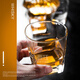 Lemeiya whiskey glass lead-free glass cup square cup bar KTV wine glass beer cup home tea cup 6-piece set square straight/200ml