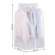 ORZ dust cover clothes widened PEVA suit coat cover clothes dust bag plus transparent hanging clothes bag household hanging clothes portable clothes storage bag medium size 2 pieces