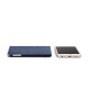 WILLIAMPOLO Paul Wallet Men's Short Canvas Personalized Wallet Creative Youth Driver's License Leather Case Multifunctional Small Card Holder Blue Short Style