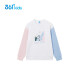 361 Children's Clothing 2023 Winter Mid- to large-sized children's warm and thickened pullover sweatshirt white 140