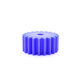 Customized blue nylon gear 2 modules 12 teeth-100 teeth plastic spur gear mechanical transmission cylindrical straight blue flat nylon 2 modules 23 teeth