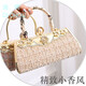 Di silk cheongsam matching bag socialite dinner clutch female banquet small bag with evening dress handbag evening party 6546 silver