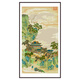春天十字绣新款线绣南宋名画赵伯驹竖版客厅玄关仙山楼阁风景手工diy自己绣 埃及棉四股绣【6622 仙山楼阁】