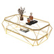 Yuan Siyi Light luxury modern coffee table small apartment living room home table simple Nordic tempered glass sofa side table iron art