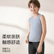 Langsha Children's Vest Autumn and Winter Baby Boys and Girls Bottoming Belly Protective Vest Seamless Patch Wear Warm Boy Tops Boys - Blue 170 Recommended Height 160-170cm