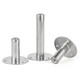 Jinggong 304 stainless steel pipe clamp tray cylindrical nut pipe bracket base fixed pipe clamp bracket disc support foot M8*25mm