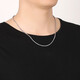 Saturday Fortune (ZLF) PT950 platinum necklace men's melon seed chain platinum simple and elegant chain for boyfriend 13.93g 59cm