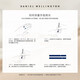 Daniel Wellington DW Ring Fashion Fashion Ring Ring Ring de hombres y el mismo regalo de cumpleaños para la novia DW00400017