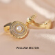 WILLIAM MILTON甄选永恒之心天然珍珠袖扣男士轻奢生日礼物定制高端袖口钉礼盒 永恒之心