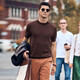 Mr. Bu star same model as machine-washable wool short-sleeved sweater for men's knitted base shirt [small turtleneck] Piano Black 2XL (185)