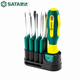 SATA multifunctional cross-shaped 10-piece anti-slip soft handle 09345 10-piece interchangeable head screwdriver set