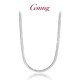 GsunGGSUNG platinum pt950 men's and women's necklace flat snakeskin platinum necklace customization needs to be customized PT950 necklace 55 cm 16 grams or so to order