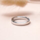 Chow Sang Sang PROMESSA Yuan Chuang Loach Back Platinum Ring Plain Ring Couple Wedding Ring 91567R Pricing 15 Rings