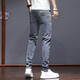 花花公子 牛仔裤男士秋季新款弹力修身小脚裤男款休闲百搭男裤韩版潮流 6636灰色+2139灰色【微弹/修身】 31 腰围2尺4左右