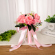 La main de Ren Shanxiang tenant des fleurs, la main de la mariée tenant des fleurs, le bouquet de simulation de mariage, obtenez un certificat et prenez des photos, des accessoires, du bouquet d'hortensia de mariage, des fleurs en tenant à la main, un sac cadeau rouge 1 pièce 1 pièce