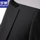 ROMON Men's Suit Slim Jacket Small Suit Business Suit Student Work Interview Professional Wear Black Two Button Single Suit 185 Recommended 150-165 Jin Jin equals 0.5 kg