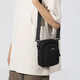 IROYA single shoulder crossbody bag small backpack men's chest bag men's waist bag small shoulder bag men's small bag casual sports mobile phone bag black