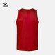 Kelme Football Training Vest Grand Mesh Breathable Team Gif Gest Team Uniform peut être personnalisé rouge et blanc XL